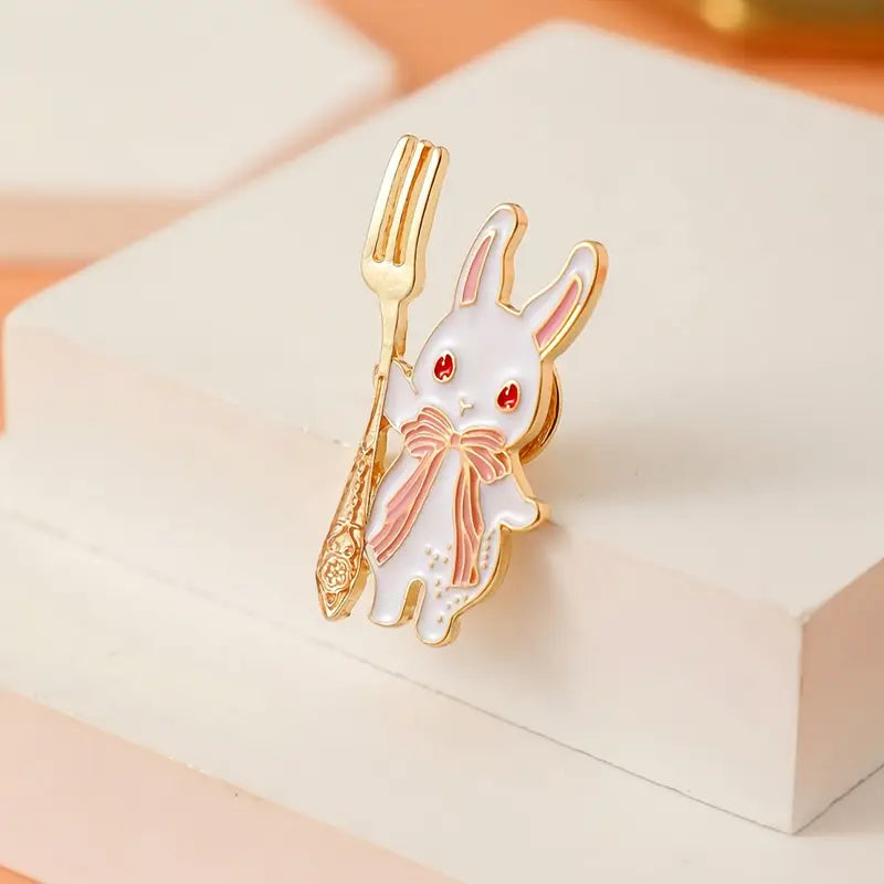 Pin decorativo de Conejo Blanco - Inspirado en Alicia en el País de las Maravillas