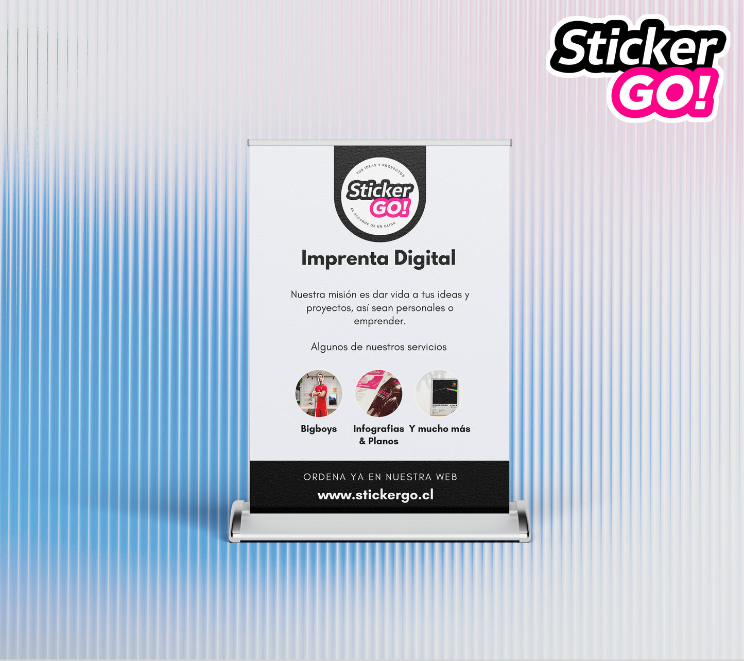 📢 Pendón Personalizado 21 x 30cm