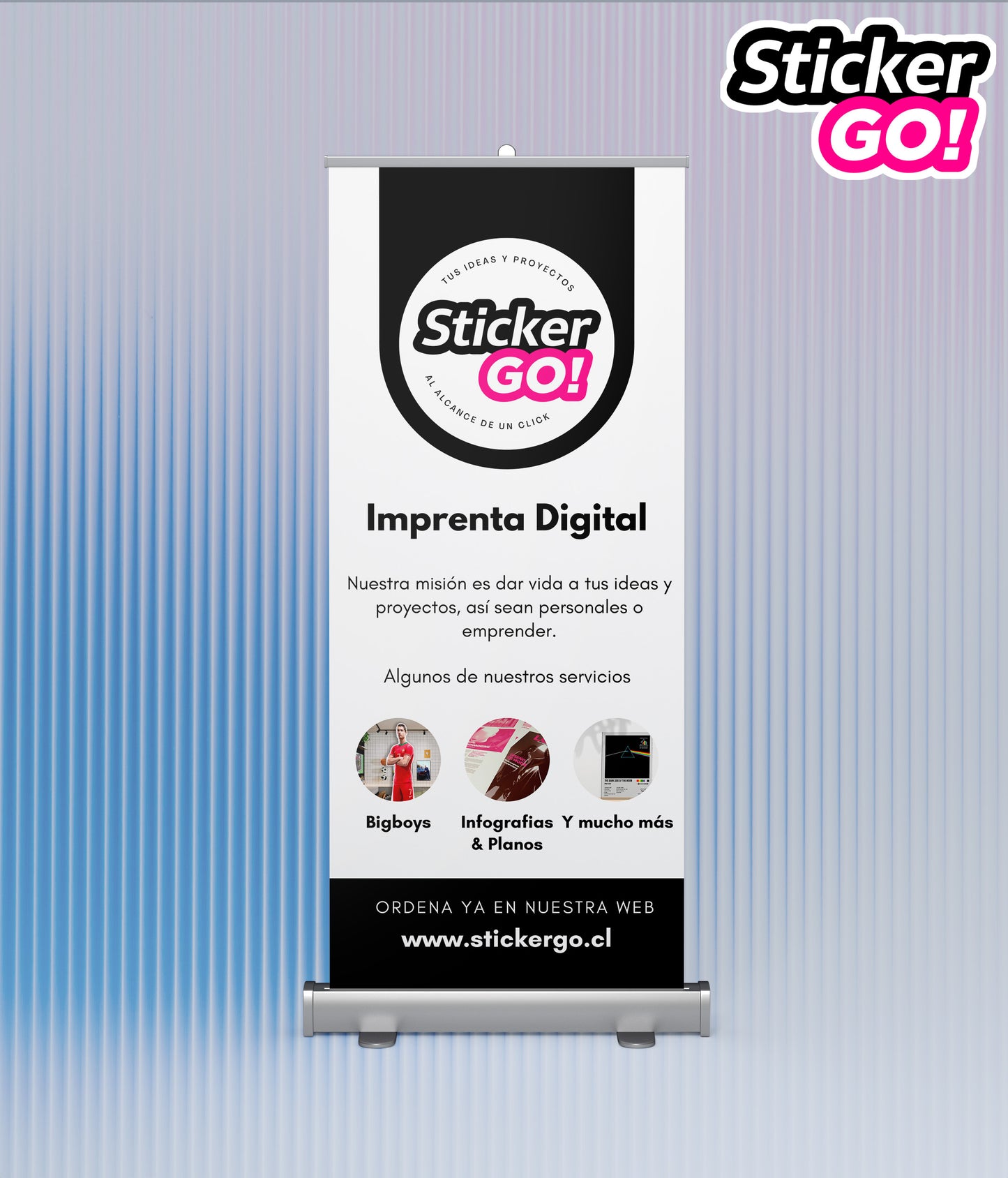 📢 Pendón Personalizado 2m x 80cm – Impacta con tu imagen