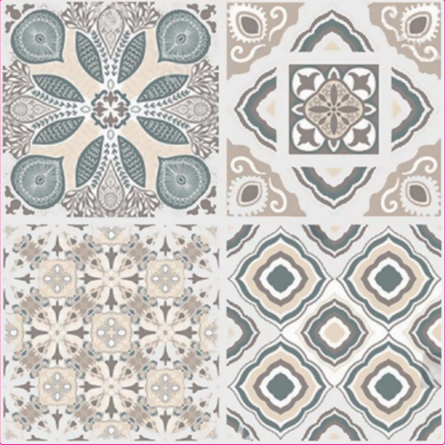20 Azulejos Adhesivos De 20x20cm