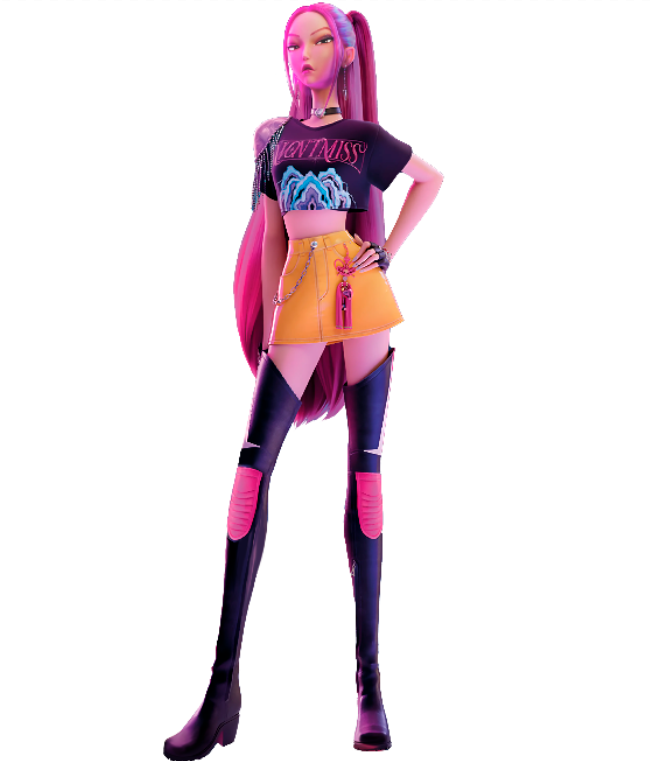 Kpop Demon Hunters HUNTR/X - Bigboy Gigantografía Standee Tamaño Real 🎤✨