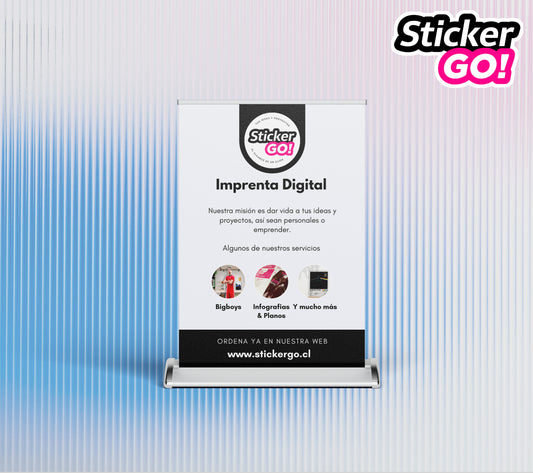 📢 Pendón Personalizado 21 x 30cm