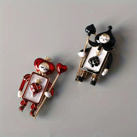 Pins decorativos de Caballeros de Cartas de Poker - Inspirado en Alicia en el País de las Maravillas